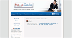 Desktop Screenshot of humancapitalsales.com